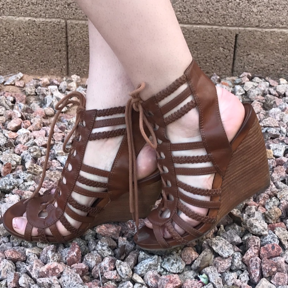 Ted Baker Lace Up Wedges